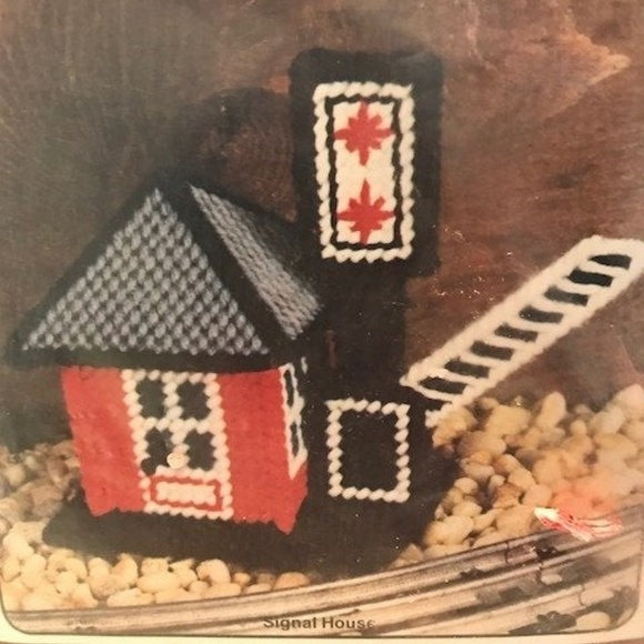 Train Plastic Canvas Kit Newstalgia Designs VTG - Picture 2 of 5